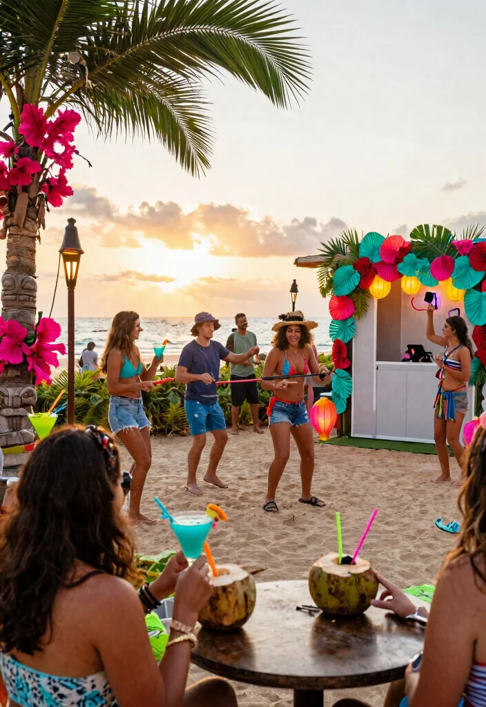 17 Spring Bridal Shower Ideas That Feel Fresh and Floral - 3. Tropical Floral Bash 1