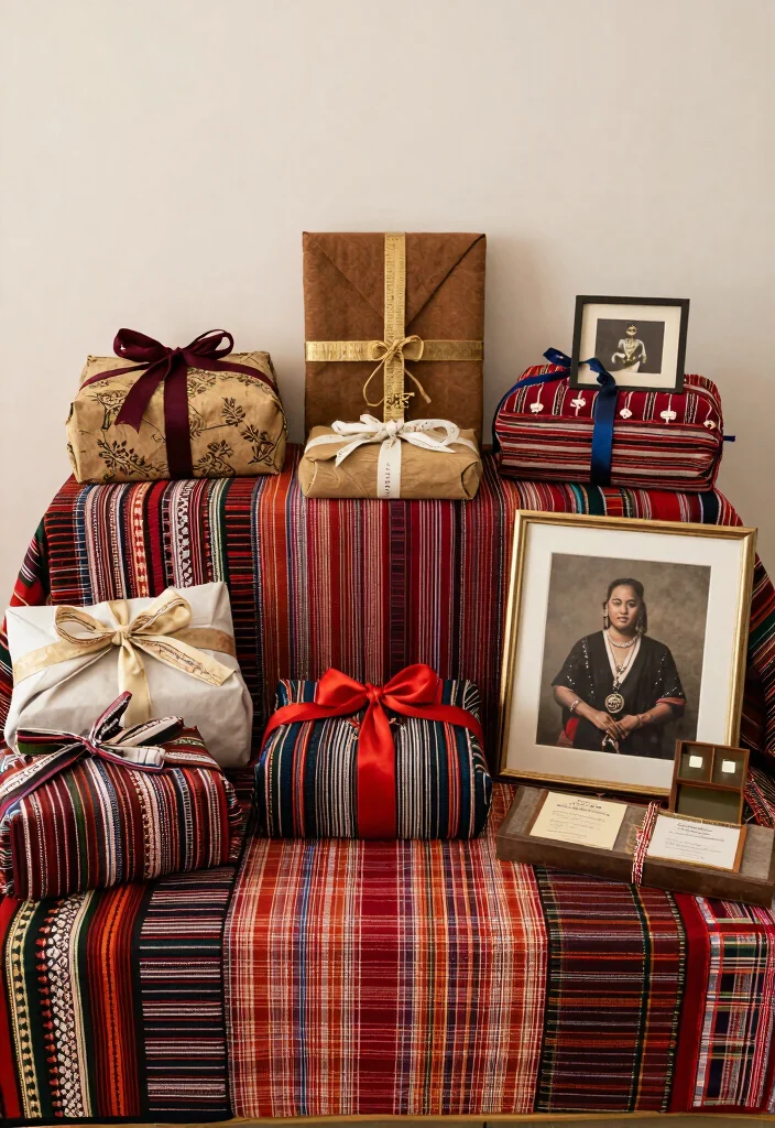 17 Wedding Gift Table Ideas That Look Polished - 13. Cultural Fusion with Traditional Elements 1