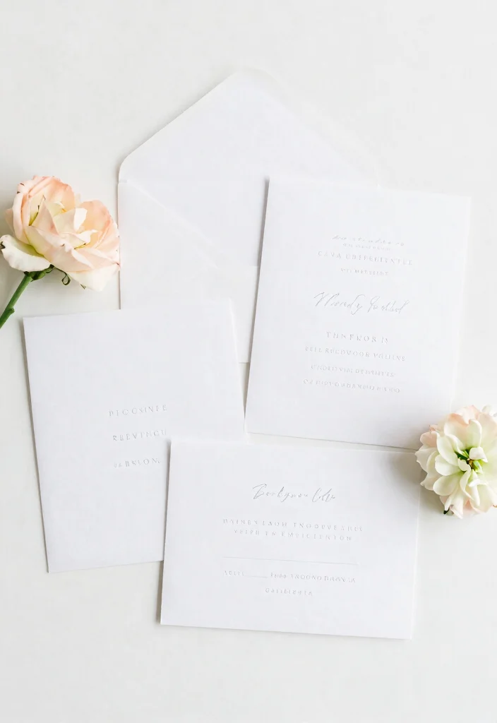 17 Wedding Invitations Ideas With Pictures That Stand Out - 11. Minimalist Invitations 1