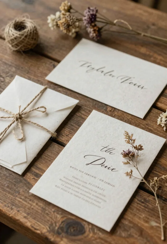 17 Wedding Invitations Ideas With Pictures That Stand Out - 14. Earthy Textures 1