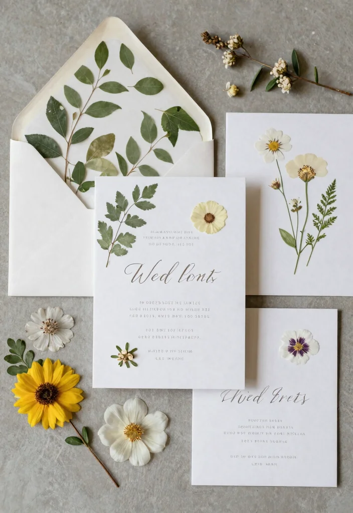 17 Wedding Invitations Ideas With Pictures That Stand Out - 16. Nature-Inspired Invitations 1