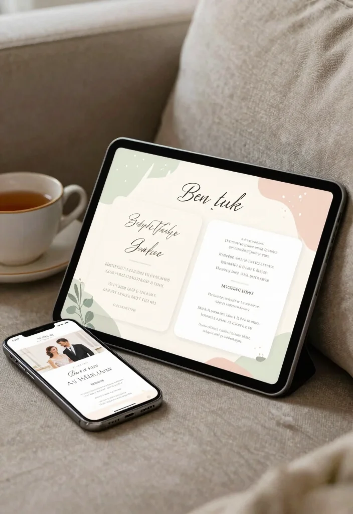 17 Wedding Invitations Ideas With Pictures That Stand Out - 5. Eco-Friendly Digital Invitations 1