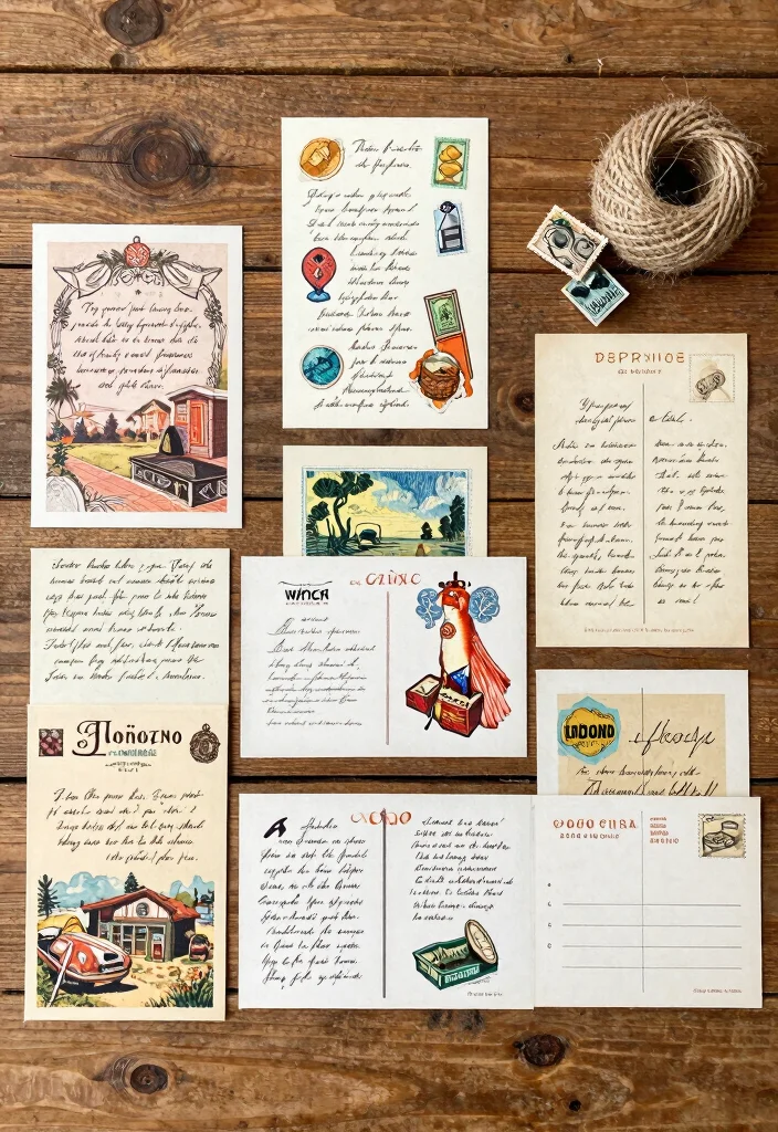 17 Wedding Invitations Ideas With Pictures That Stand Out - 7. Vintage Postcard Invitations 1