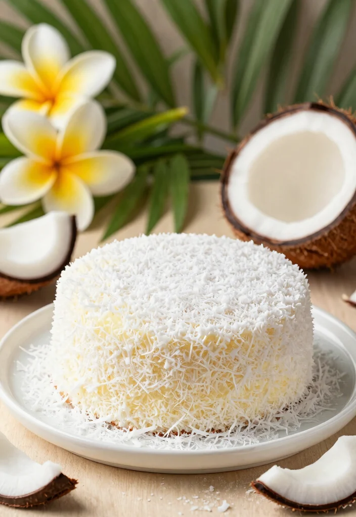 17 Welcome Home Cake Ideas That Warm Hearts - 10. Tropical Coconut Cake 1