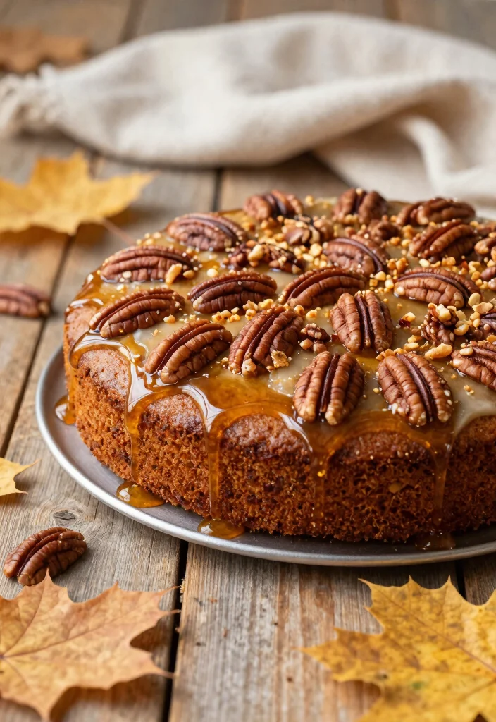 17 Welcome Home Cake Ideas That Warm Hearts - 16. Maple Pecan Cake 1