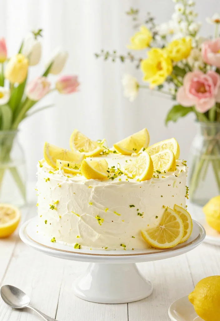 17 Welcome Home Cake Ideas That Warm Hearts - 8. Lemon Zest Celebration Cake 1