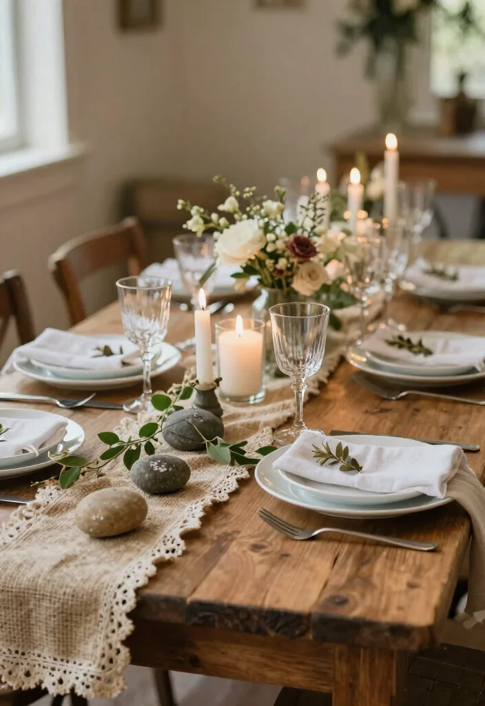 17 Western Wedding Ideas That Blend Country and Elegance - 5. Rustic Table Settings 1