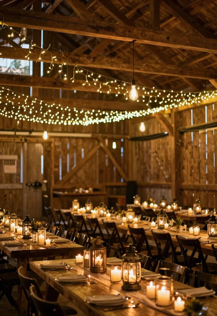 17 Western Wedding Ideas That Blend Country and Elegance - 8. Romantic Lighting 1