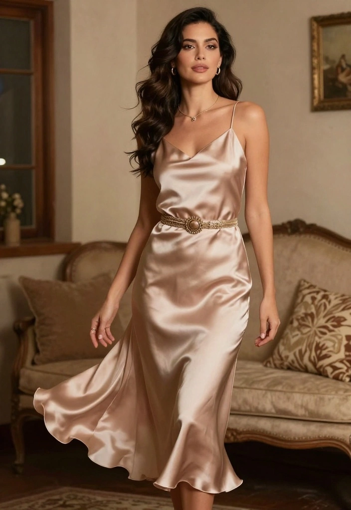 18 Anniversary Dress Ideas That Feel Elegant And Timeless - 8. The Vintage Style Slip Dress 1
