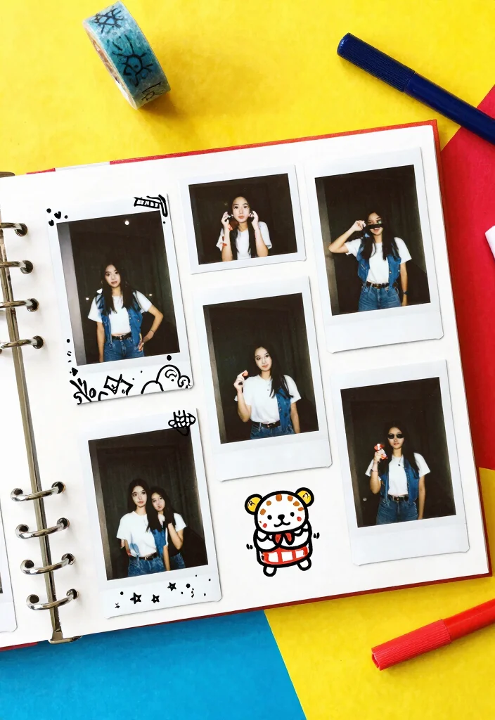 18 Anniversary Photo Album Ideas That Tell Your Story - 12. Polaroid Fun 1