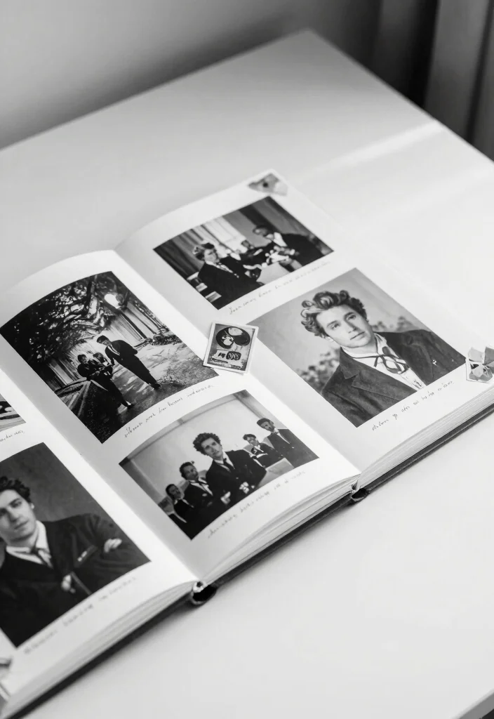 18 Anniversary Photo Album Ideas That Tell Your Story - 4. Black and White Timelessness 1