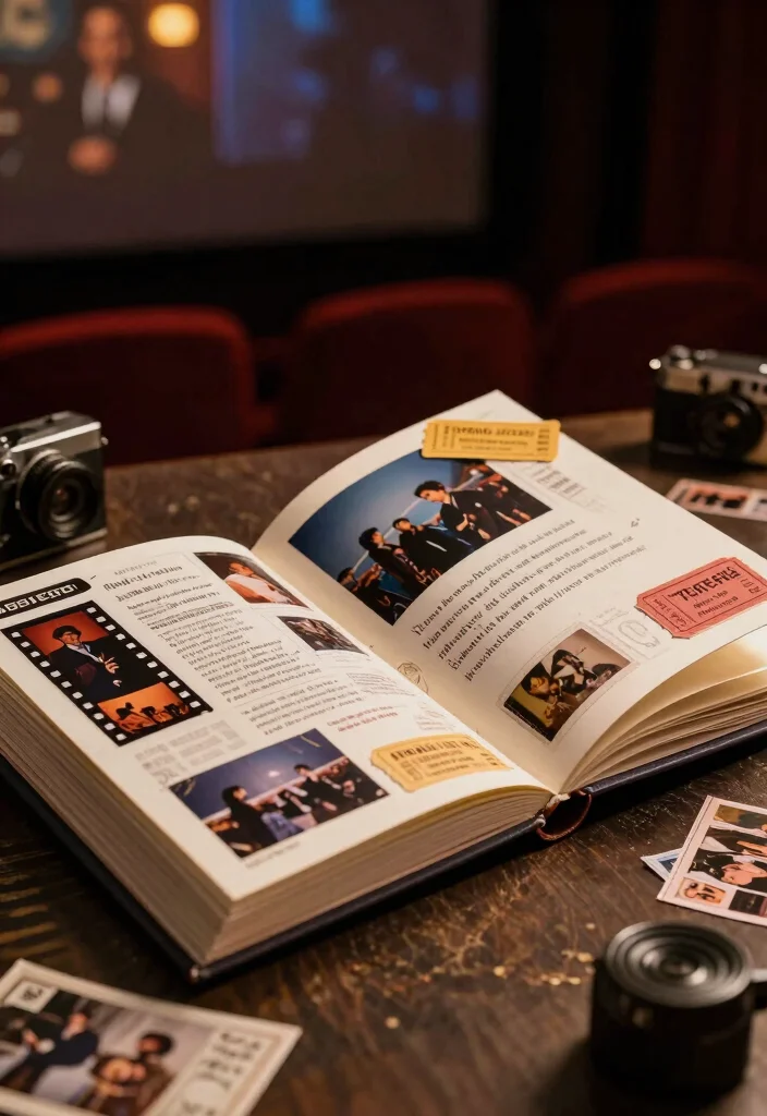 18 Anniversary Photo Album Ideas That Tell Your Story - 8. Cinematic Movie Theme 1