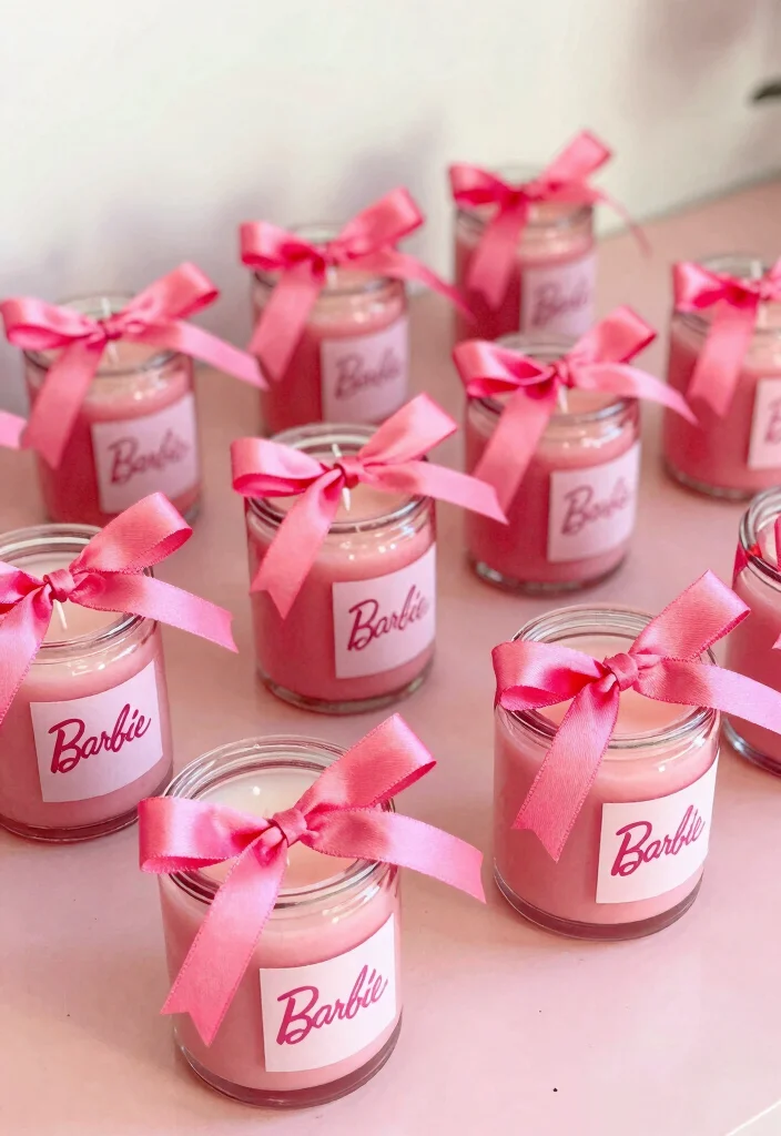 18 Barbie Bridal Shower Ideas That Radiate Glamour - 10. DIY Barbie Candle Favors 1