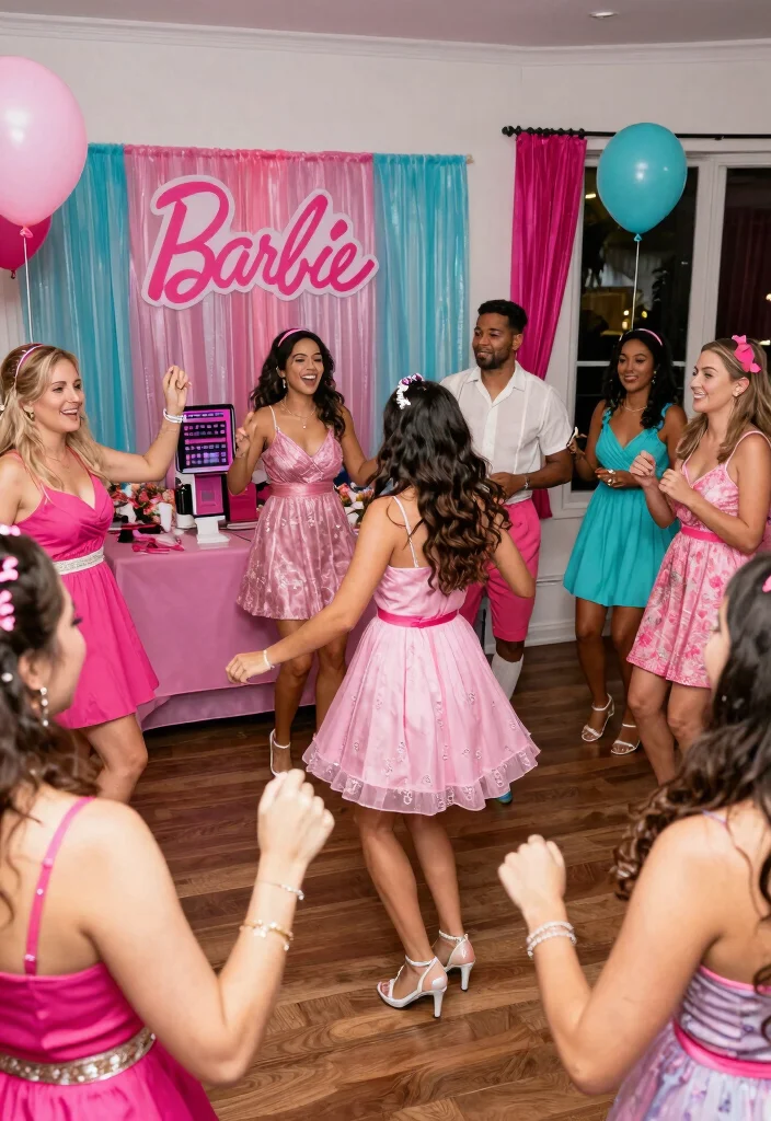 18 Barbie Bridal Shower Ideas That Radiate Glamour - 14. Barbie-Themed Playlist 1