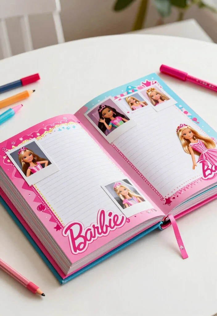 18 Barbie Bridal Shower Ideas That Radiate Glamour - 17. Barbie-Themed Keepsake Book 1