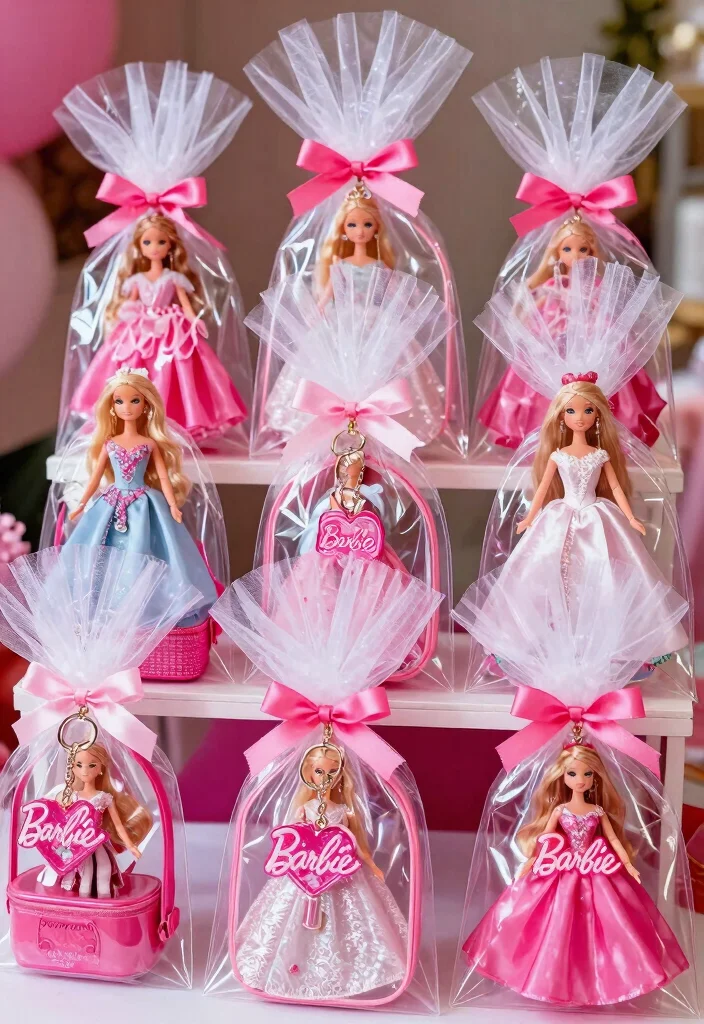 18 Barbie Bridal Shower Ideas That Radiate Glamour - 6. Glamorous Party Favors 1