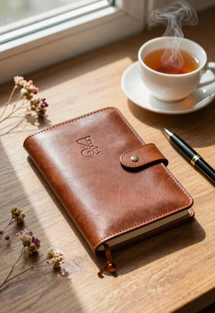 18 Bridal Shower Gift Ideas That She Will Actually Use - 7. Personalized Leather Journal 1
