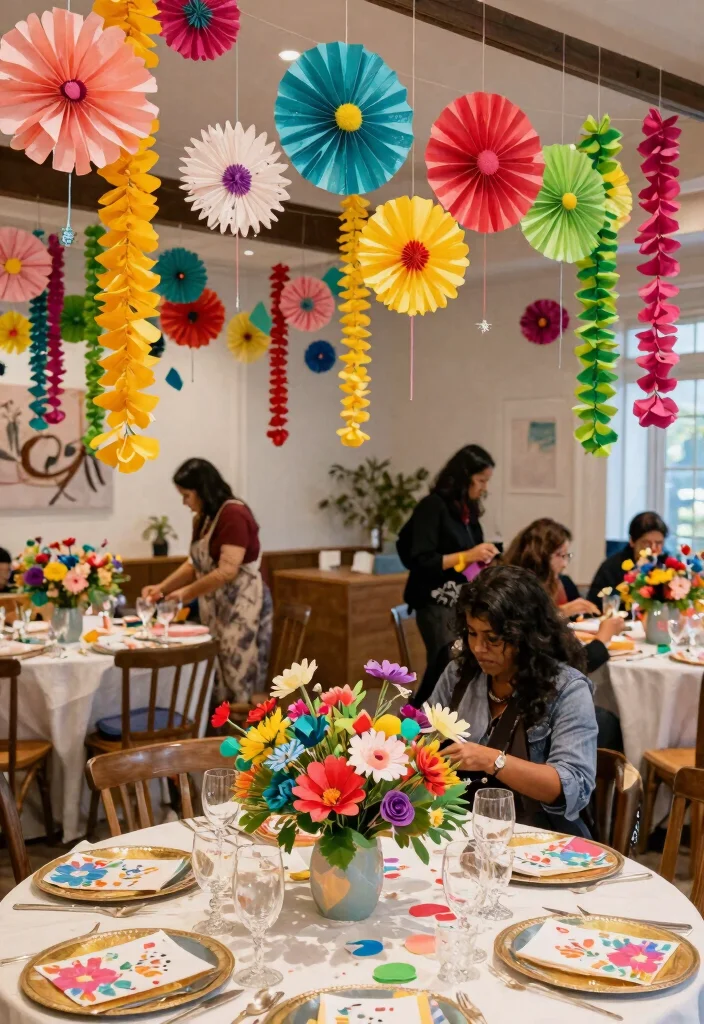 18 Bridal Shower Home Decor Ideas That Elevate Any Space - 14. Recycled Paper Decorations 1