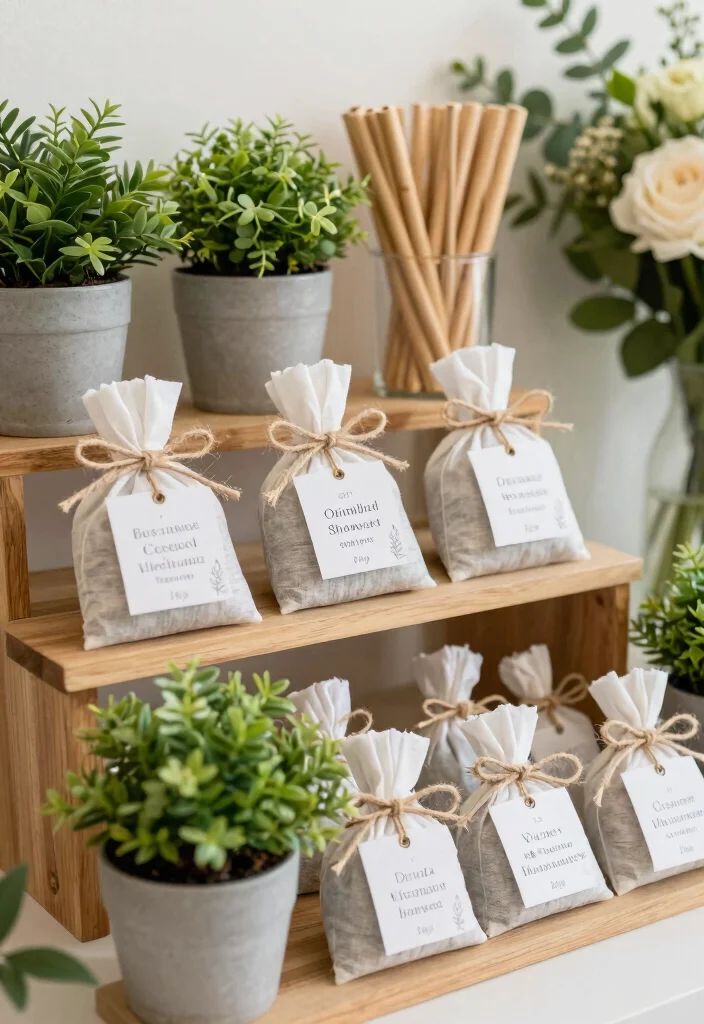 18 Bridal Shower Home Decor Ideas That Elevate Any Space - 8. Eco-Conscious Favors 1