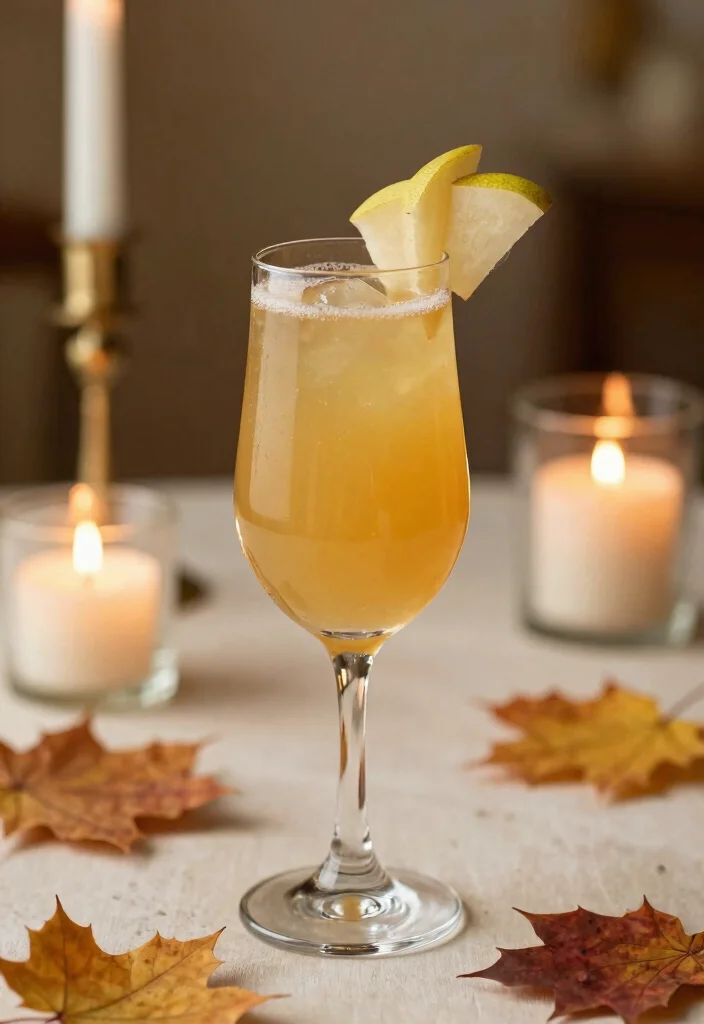 18 Bridal Shower Mimosa Bar Ideas Guests Will Love - 14. Maple Pear Mimosa 1