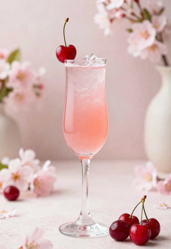 18 Bridal Shower Mimosa Bar Ideas Guests Will Love - 18. Cherry Blossom Mimosa 1