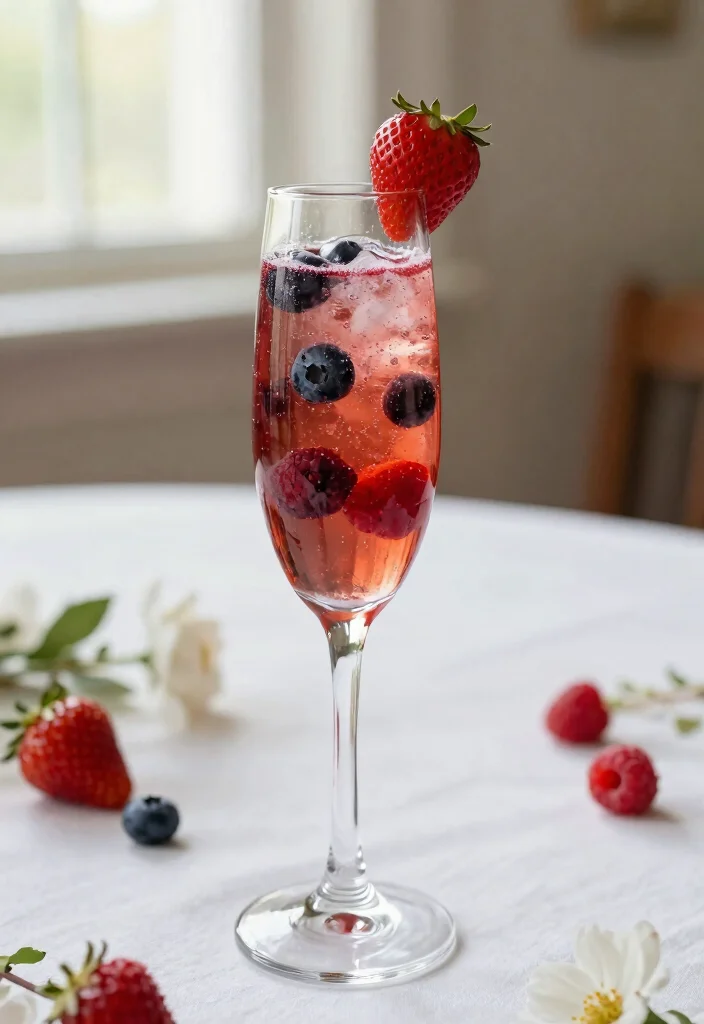 18 Bridal Shower Mimosa Bar Ideas Guests Will Love - 3. Berry Bliss Mimosa 1