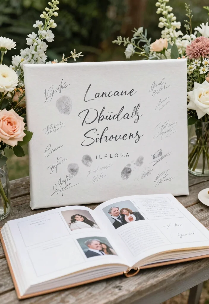 18 Bridal Shower Outdoor Ideas That Feel Bright and Fun - 16. Personalized Guest Book 1