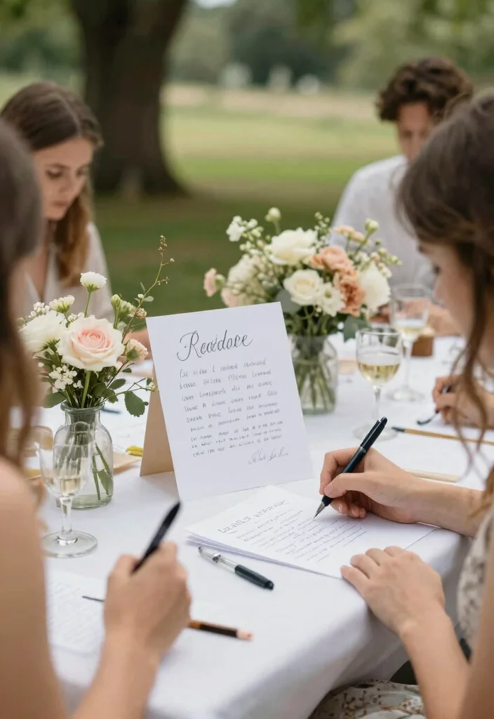 18 Bridal Shower Outdoor Ideas That Feel Bright and Fun - 17. Handwritten Letters for the Couple 1