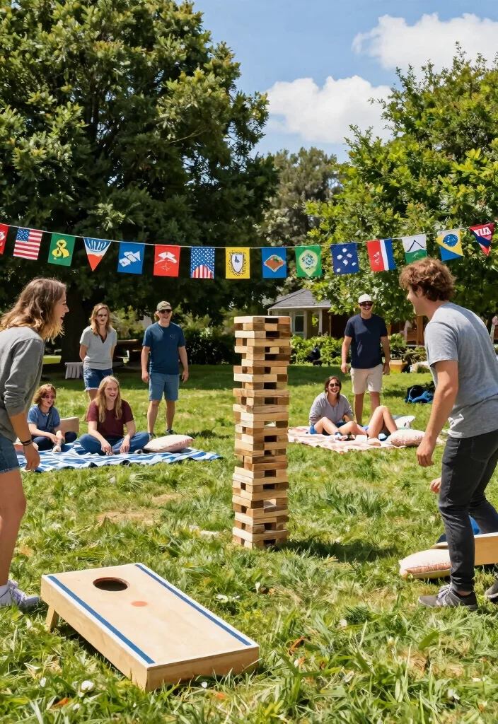 18 Bridal Shower Outdoor Ideas That Feel Bright and Fun - 4. Games in the Grass 1