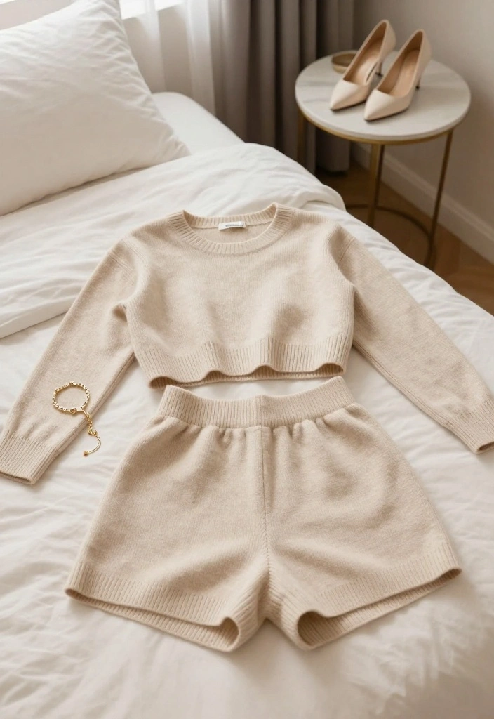 18 Bride Getting Ready Outfit Ideas That Photograph Perfectly - 11. Cozy Knit Set 1