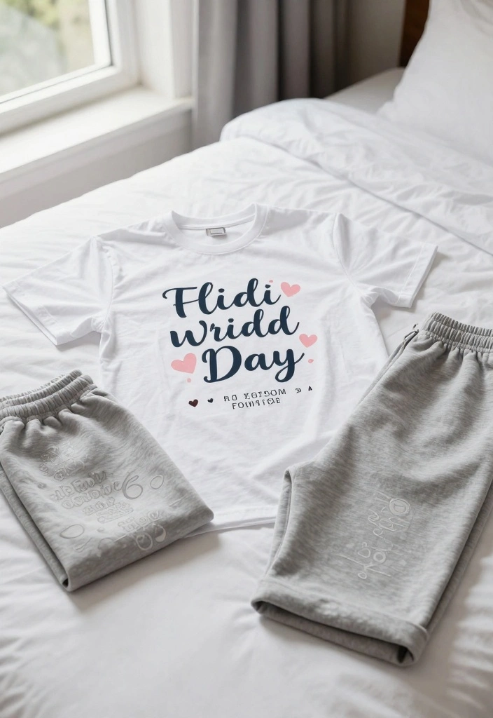 18 Bride Getting Ready Outfit Ideas That Photograph Perfectly - 14. Personalized Wedding Day T-Shirt 1