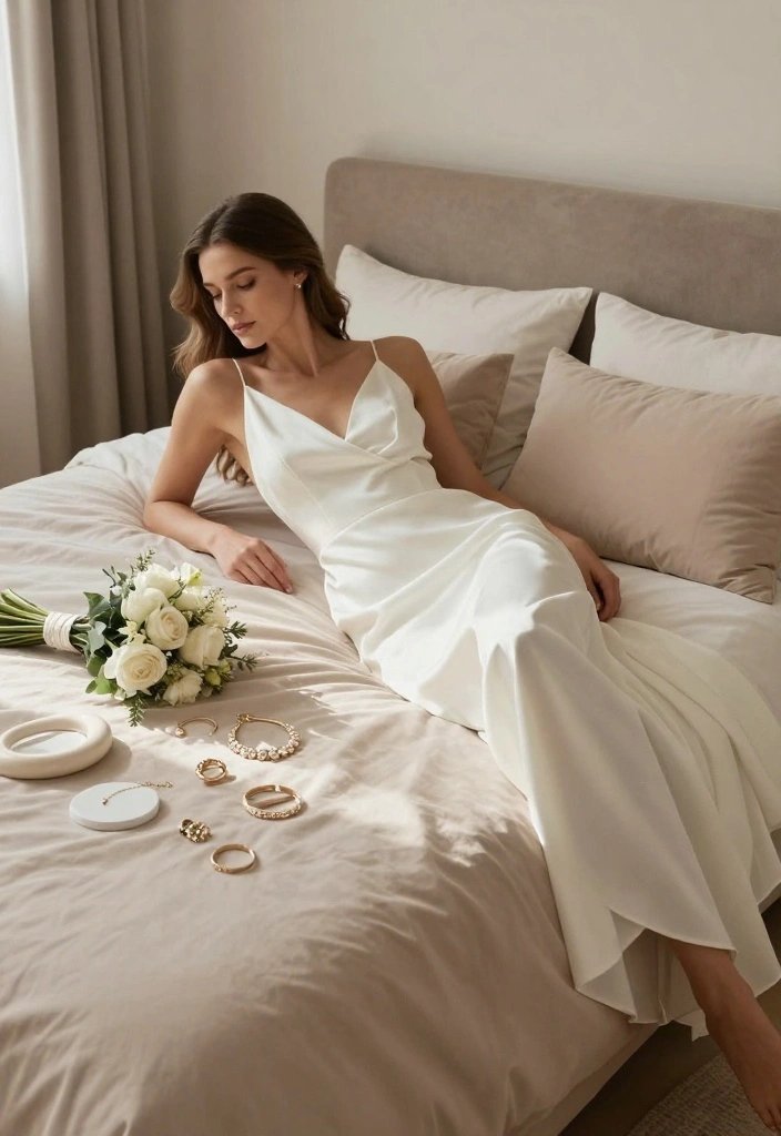 18 Bride Getting Ready Outfit Ideas That Photograph Perfectly - 18. Stylish Bridal Lounge Set 1