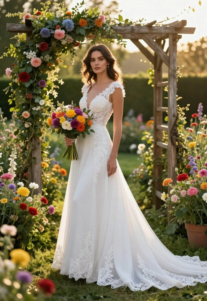 18 Bride Photoshoot Ideas That Capture Timeless Beauty - 1. The Enchanted Garden 1