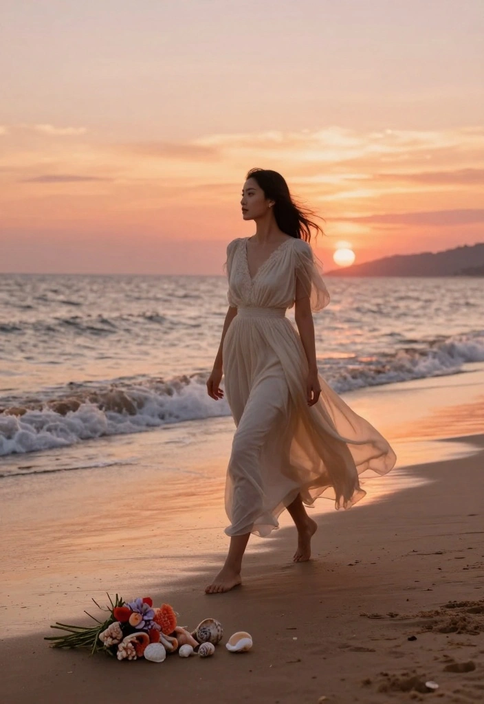 18 Bride Photoshoot Ideas That Capture Timeless Beauty - 7. Coastal Elegance 1