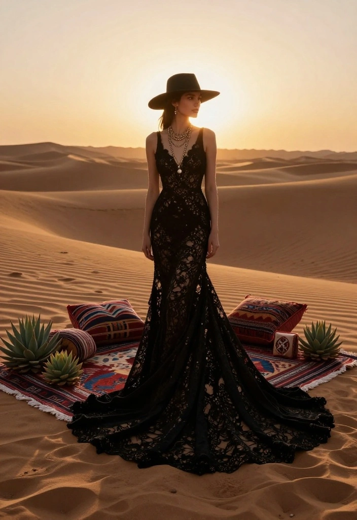 18 Bride To Be Photoshoot Ideas That Capture Glow - 6. Bohemian Desert Dream 1