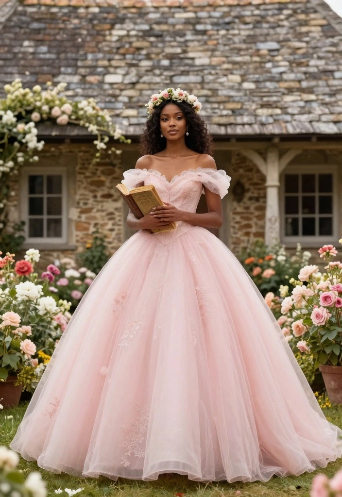 18 Bride To Be Photoshoot Ideas That Capture Glow - 7. Whimsical Fairytale Setting 1