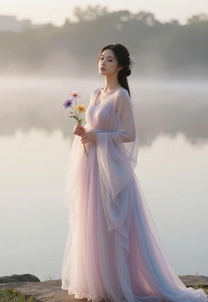 18 Bride To Be Photoshoot Ideas That Capture Glow - 9. Ethereal Watercolor Theme 1