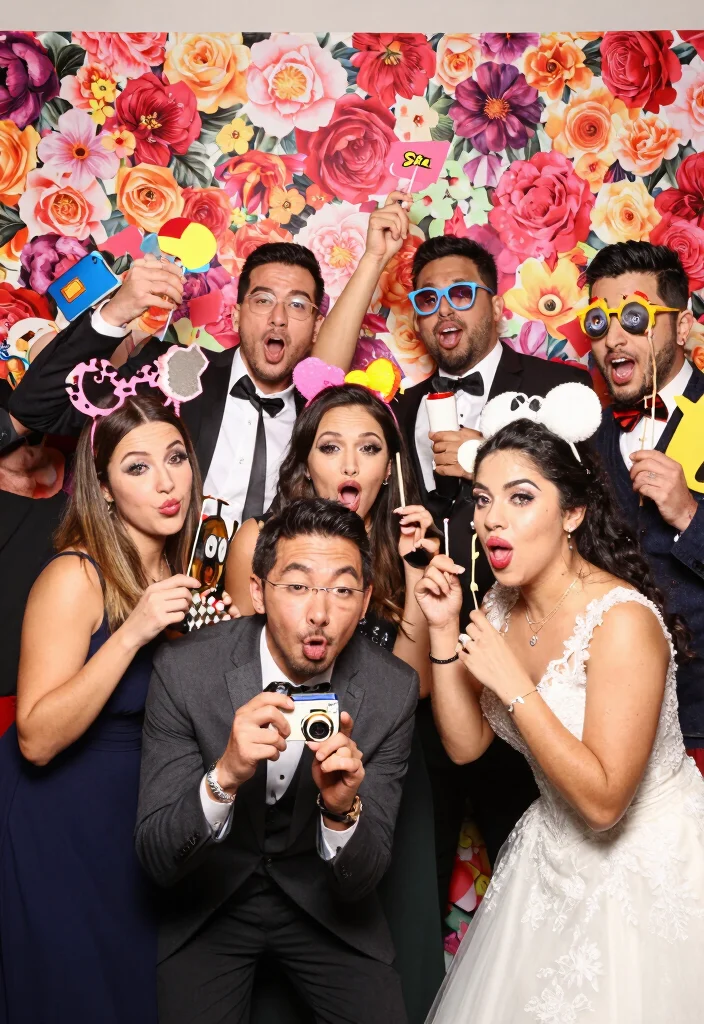 18 Brides Party Ideas That Are Fun And Memorable - 15. Photo Booth Fun 1