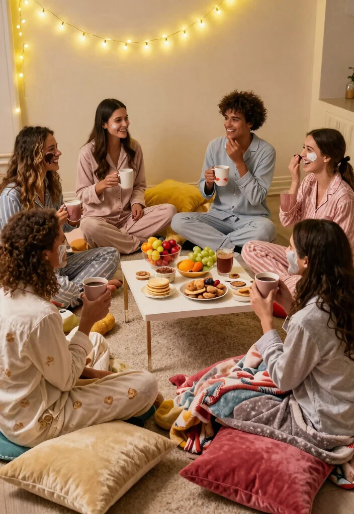 18 Brides Party Ideas That Are Fun And Memorable - 2. Cozy Pajama Party 1