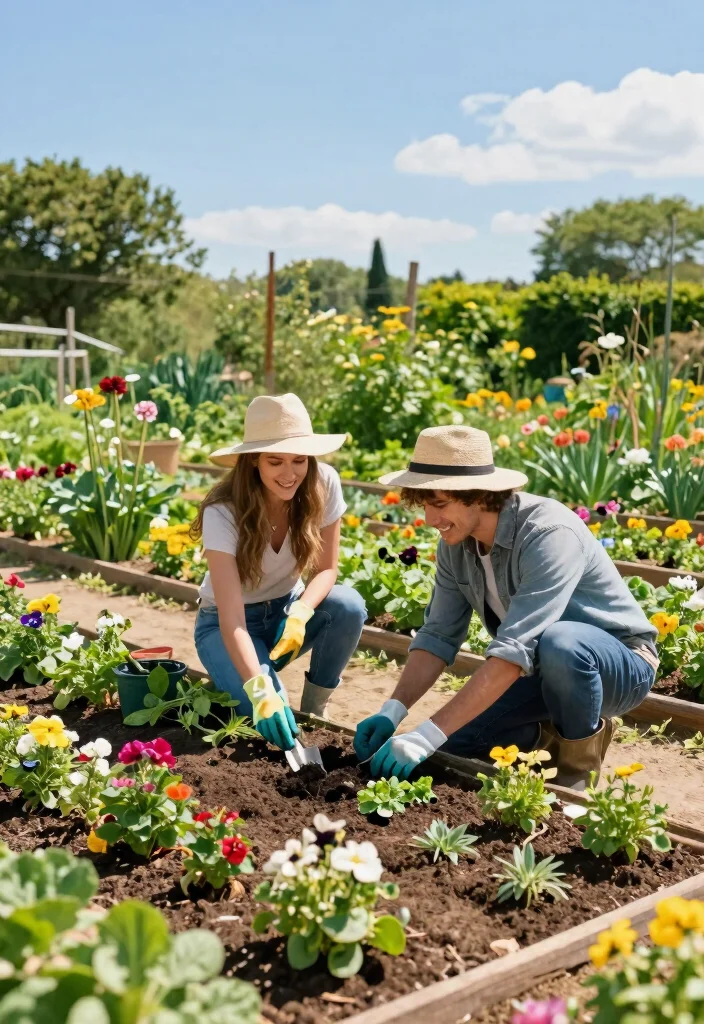 18 Eco-Friendly 5 Year Anniversary Ideas That Celebrate Growth Together - 10. Design a Garden Together 1