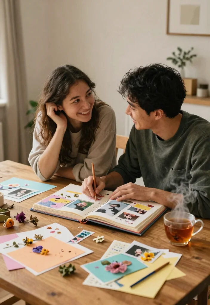 18 Eco-Friendly 5 Year Anniversary Ideas That Celebrate Growth Together - 2. Create a Scrapbook of Your Journey 1