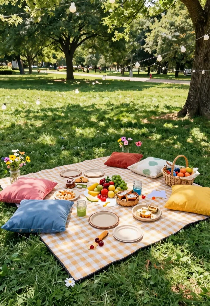 18 Engagement Party Ideas That Kick Off the Celebration - 1. Garden Picnic Party 1