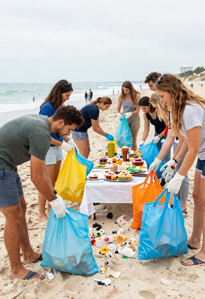 18 Engagement Party Ideas That Kick Off the Celebration - 14. Beach Cleanup Party 1