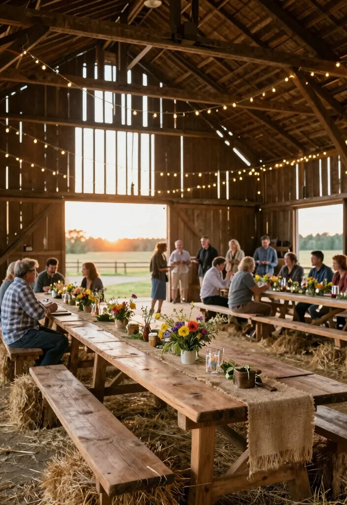 18 Engagement Party Ideas That Kick Off the Celebration - 7. Rustic Barn Celebration 1