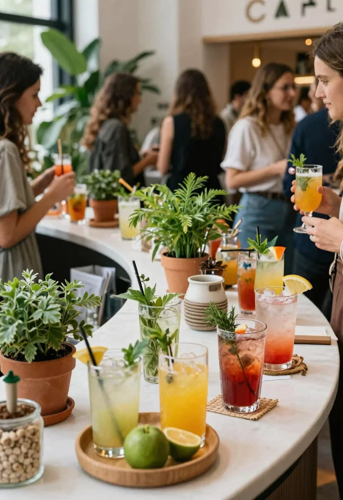 18 Engagement Party Ideas That Kick Off the Celebration - 8. Eco-Friendly Cocktail Party 1