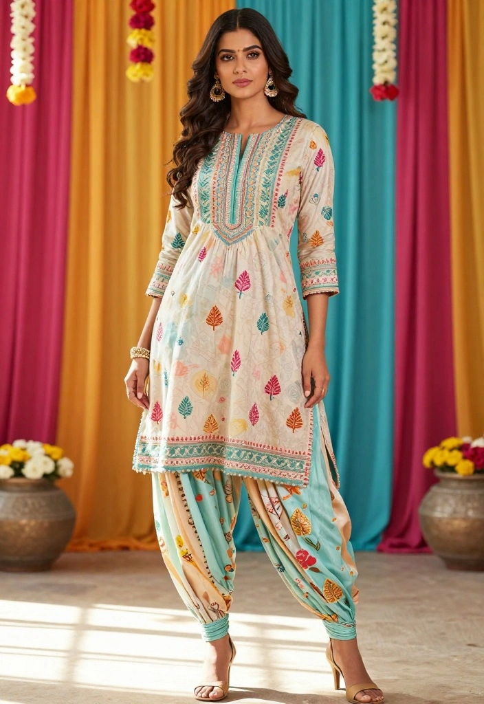 18 Haldi Outfit Ideas That Shine in Every Photo - 10. Minimalist Dhoti Pants with Kurta 1