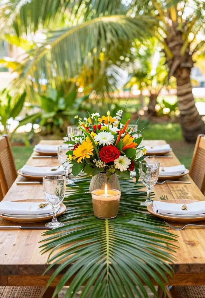 18 Hawaiian Bridal Shower Ideas That Feel Tropical - 5. Palm Leaf Decor 1