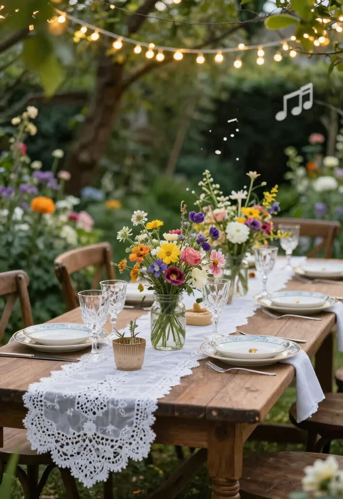 18 Meaningful 20th Anniversary Party Ideas for Couples - 1. Romantic Garden Dinner 1