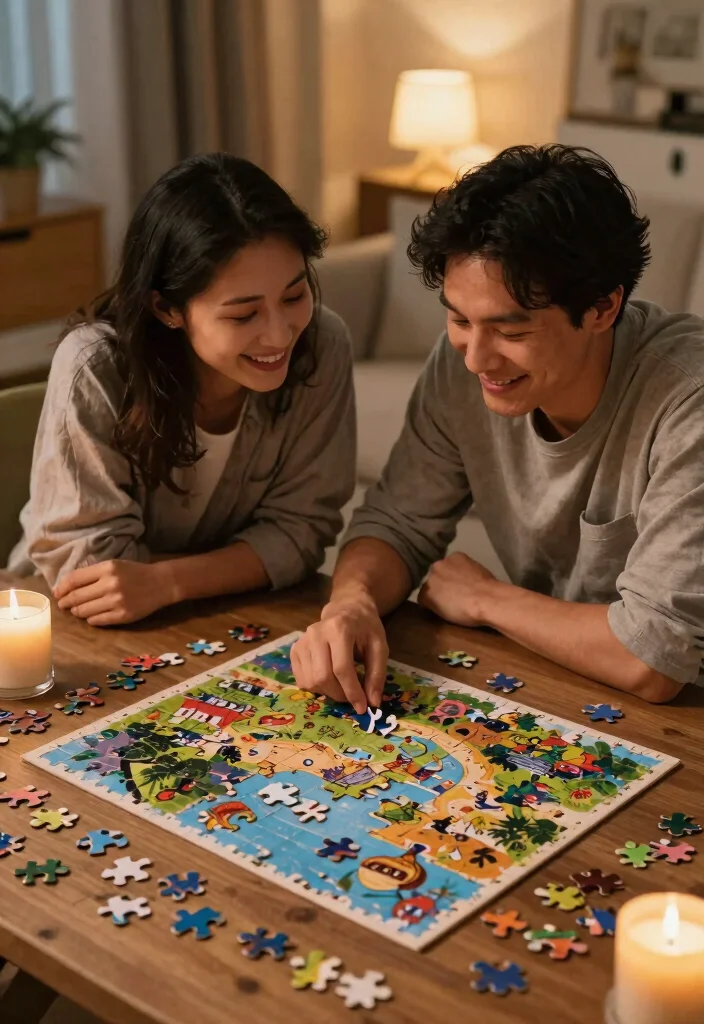 18 Meaningful 20th Anniversary Party Ideas for Couples - 10. Custom Puzzle Night 1