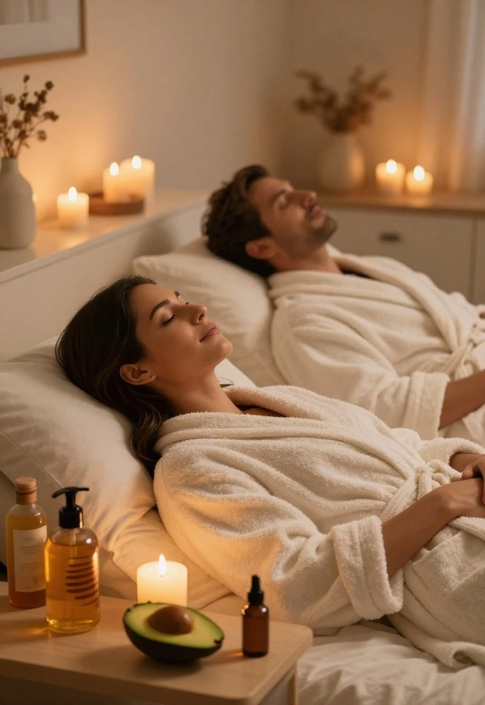 18 Meaningful 20th Anniversary Party Ideas for Couples - 8. DIY Spa Day at Home 1